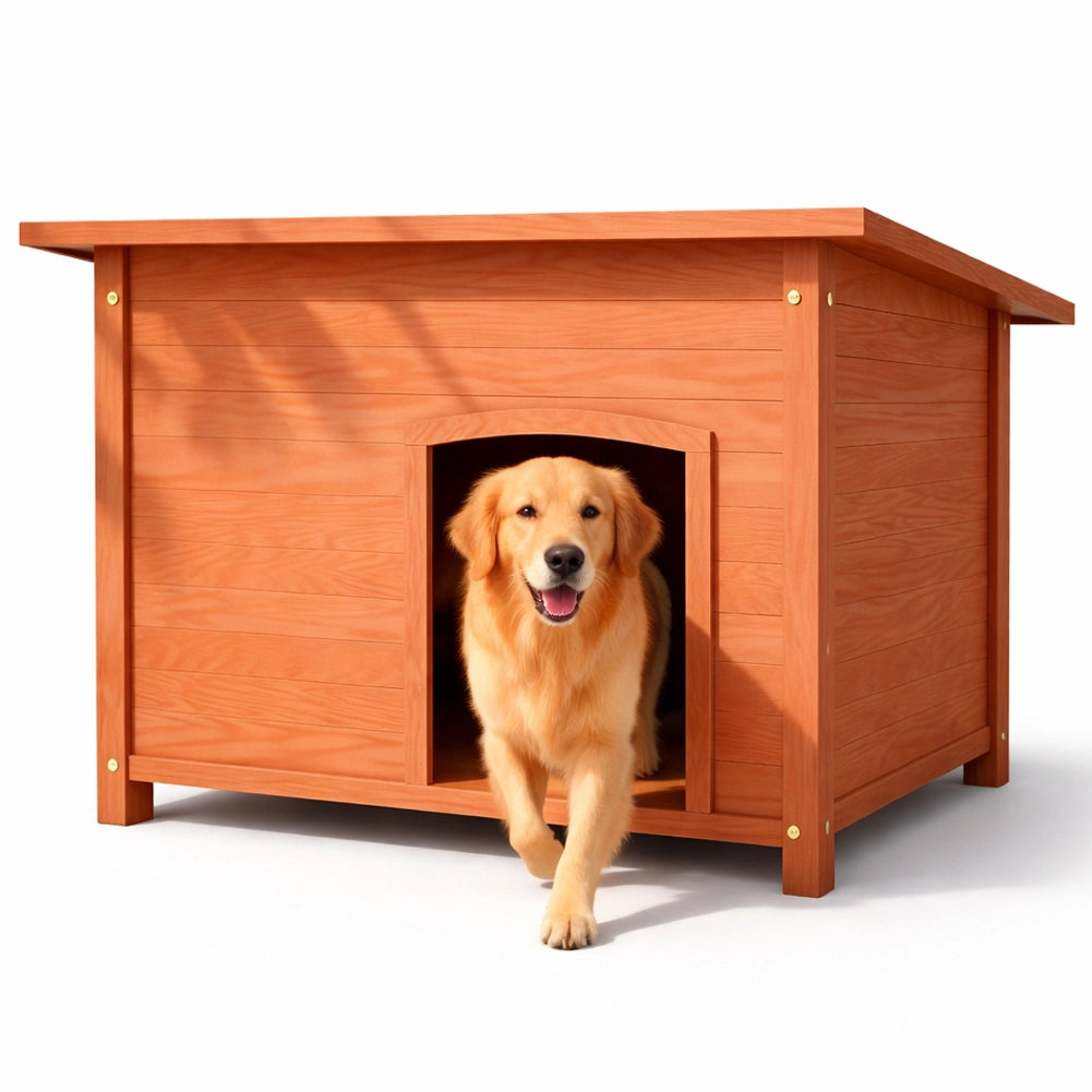 Cuccia per Cani Grande per Esterno in Legno Tetto Apribile Casetta per Animali