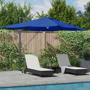 Ombrello a Sbalzo Blu Azure Blu azzurro Tessuto in poliestere