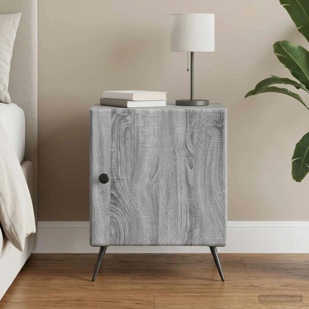 Armadio da Notte Grigio Sonoma 43 x 34,5 x 50 cm 895497