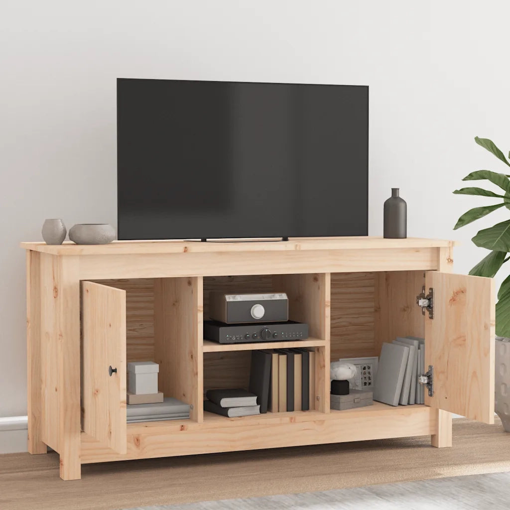 Mobile Porta TV 103x36,5x52 cm in Legno Massello di Pino 814584
