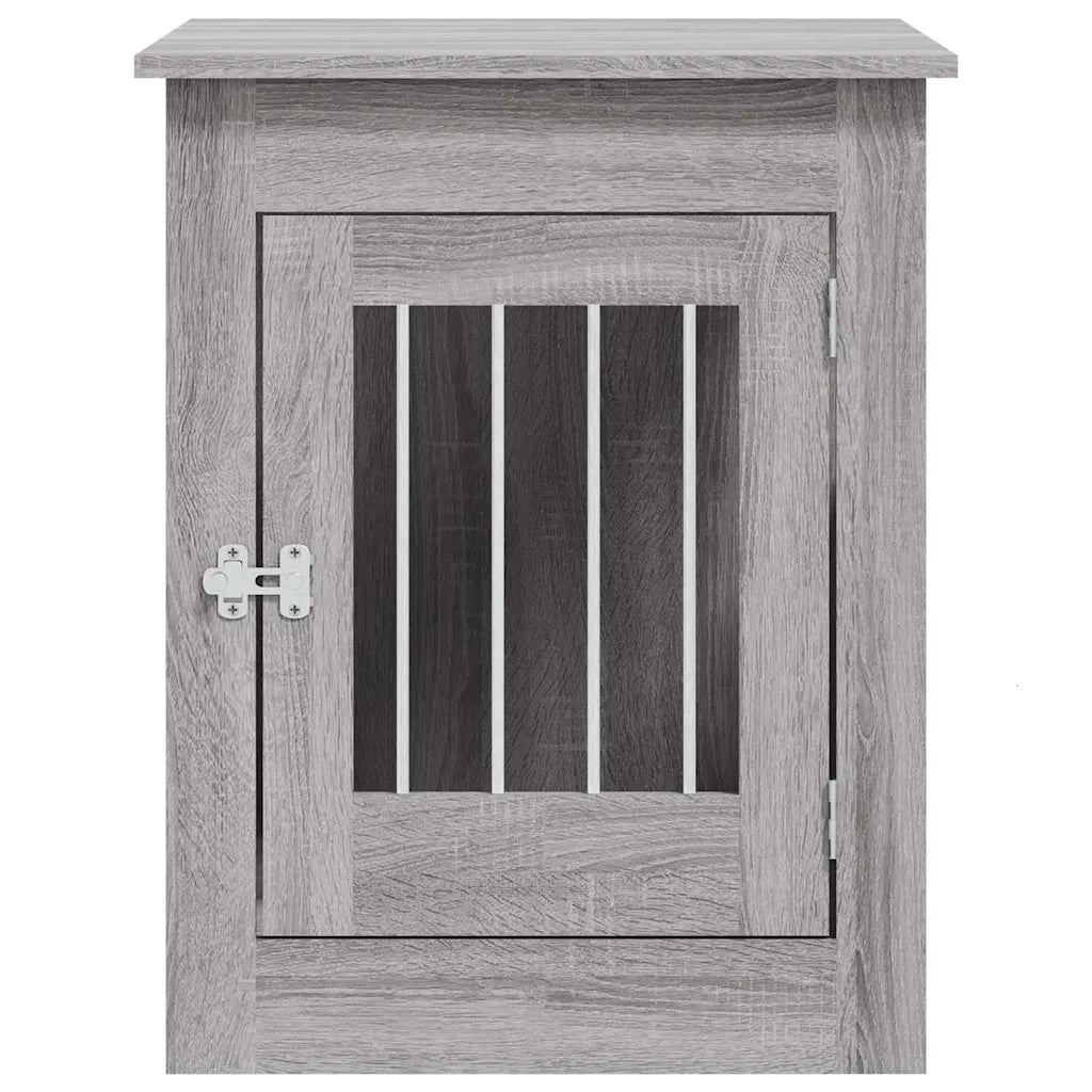 Gabbia Cani da Arredamento Grigio Sonoma 55x80x68cm Multistrato 838328