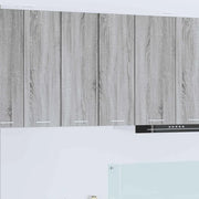 Armadio pensile Grigio Sonoma e Bianco 30 x 31 x 80 cm 884252