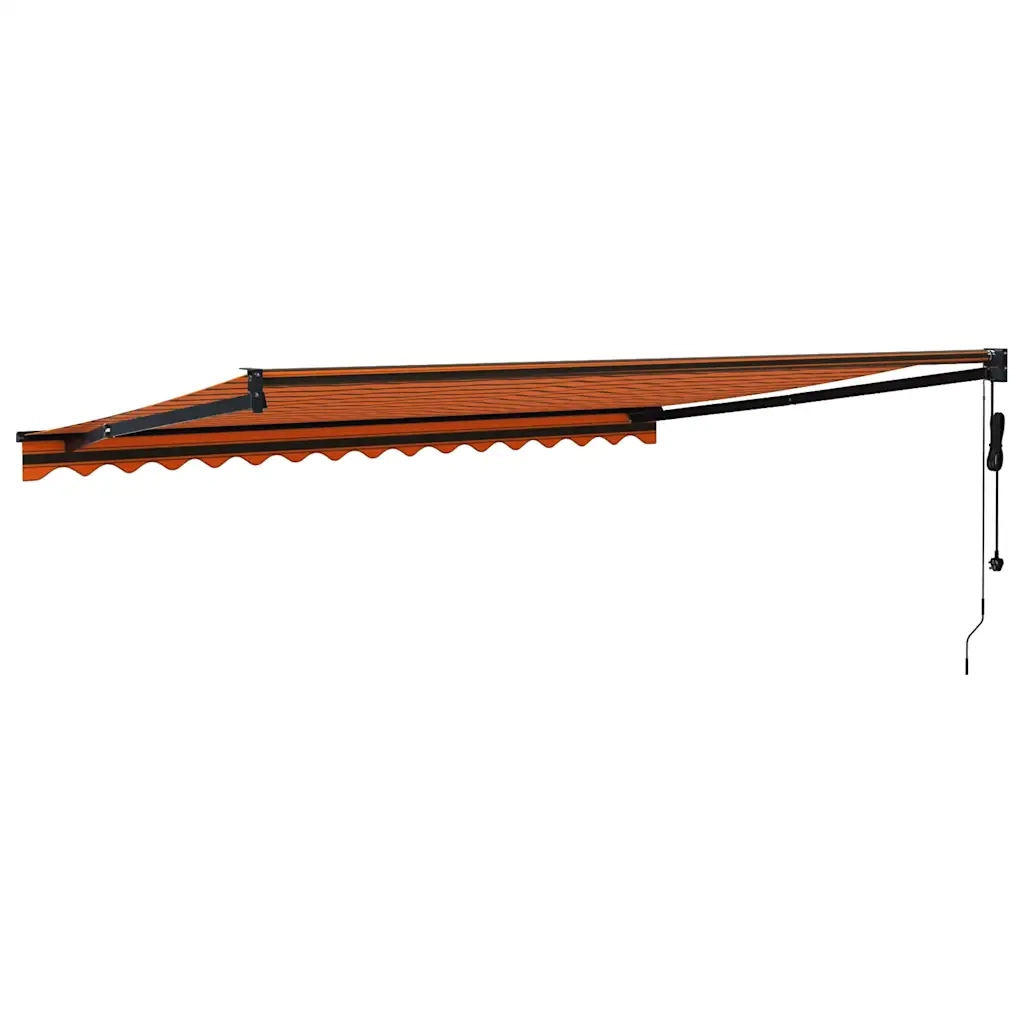Tenda Sole Automatica Retrattile Arancione e Marrone 4x3 m 3154518