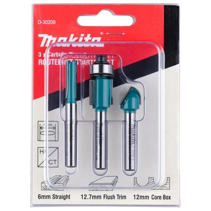 Makita D-30209 fresa Set di taglierine per fresatura