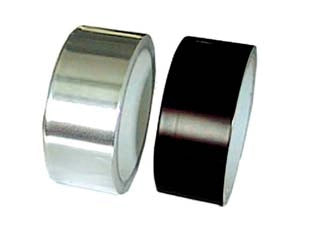 NASTRO ADESIVO IN ALLUMINIO PER ALTE TEMPERATURE  mm.40x9 mt. colore nero    FEUDO