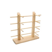 Organizzatore per Occhiali con Base in Legno - Antiscivolo - 6 Pari - Organizzatore per Casa e Ottica - Pratico e Stiloso