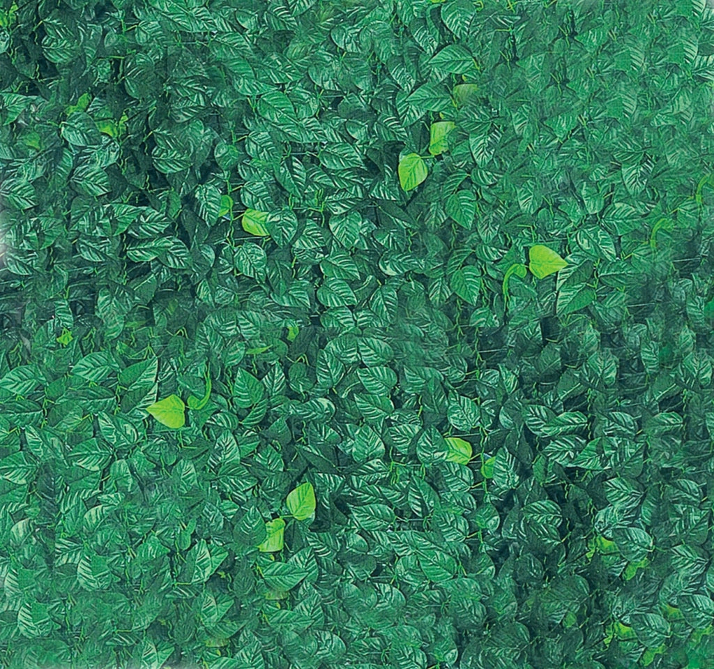 Arella Siepe Sintetica Artificiale 2000x100 cm in Polipropilene Ombreggiante Bauer Foglie di Lauro