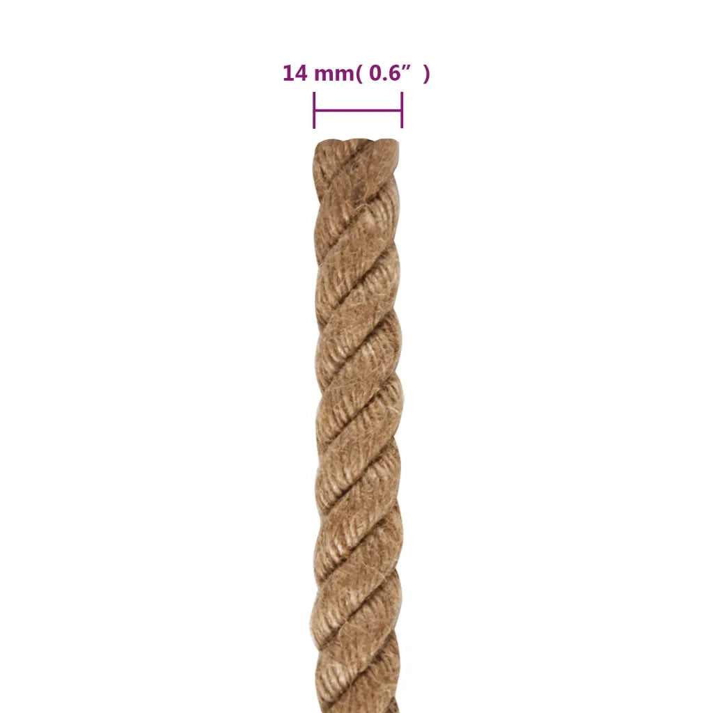 Corda | Fune in Juta Lunga 50 m Spessa 14 mm