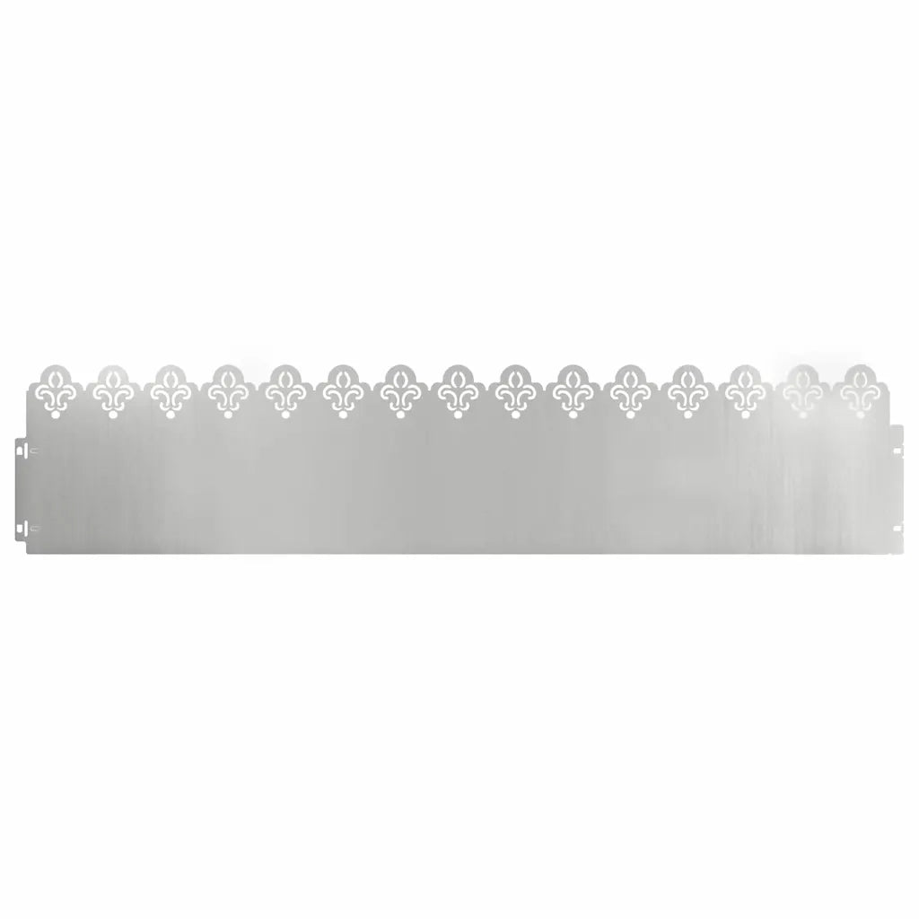 Bordure per prato 30 pz Argento 103 x 0,05 x 22 cm CFW4875166