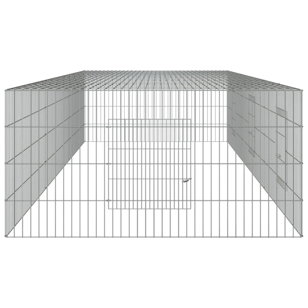 Conigliera con 3 Pannelli 325x109x54 cm Ferro Zincato cod mxl 43354