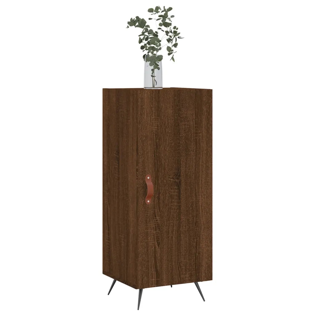 Credenza Rovere Marrone 34,5x34x90 cm in Legno Multistrato 828515