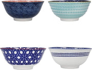Set di gessi glazurati in pietra - 4 pezzi - 4 colori (rosso e blu) - 155 x 75 cm - con scatola regalo