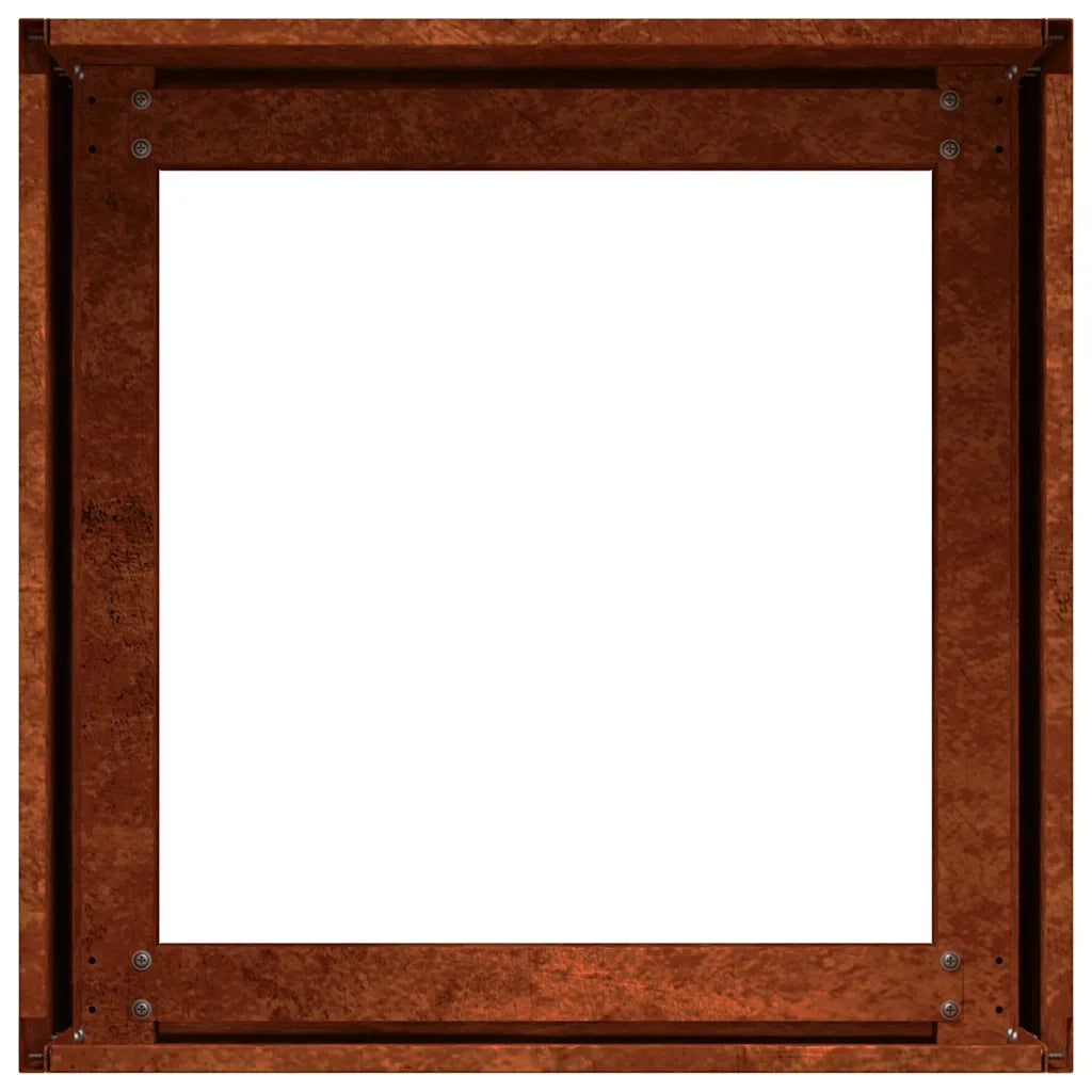 Fioriera Arrugginita 40x40x30 cm in Acciaio Corten 860800