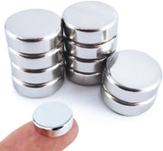 Magnetodi neodimio Ø 15 x 5 mm - 10 pezzi Piccoli magneti Magnetici da tavolo Puntali per frigorifero Tabellone bianco Attrezzi per hobby Manutenzione Artigianato Fotografie Ufficio
