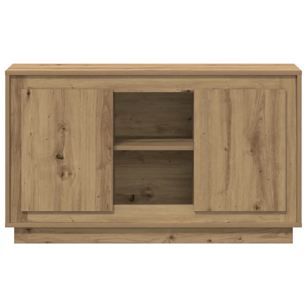 Credenza Rovere Artigianale 102x35x60 cm in Legno Multistrato 857138