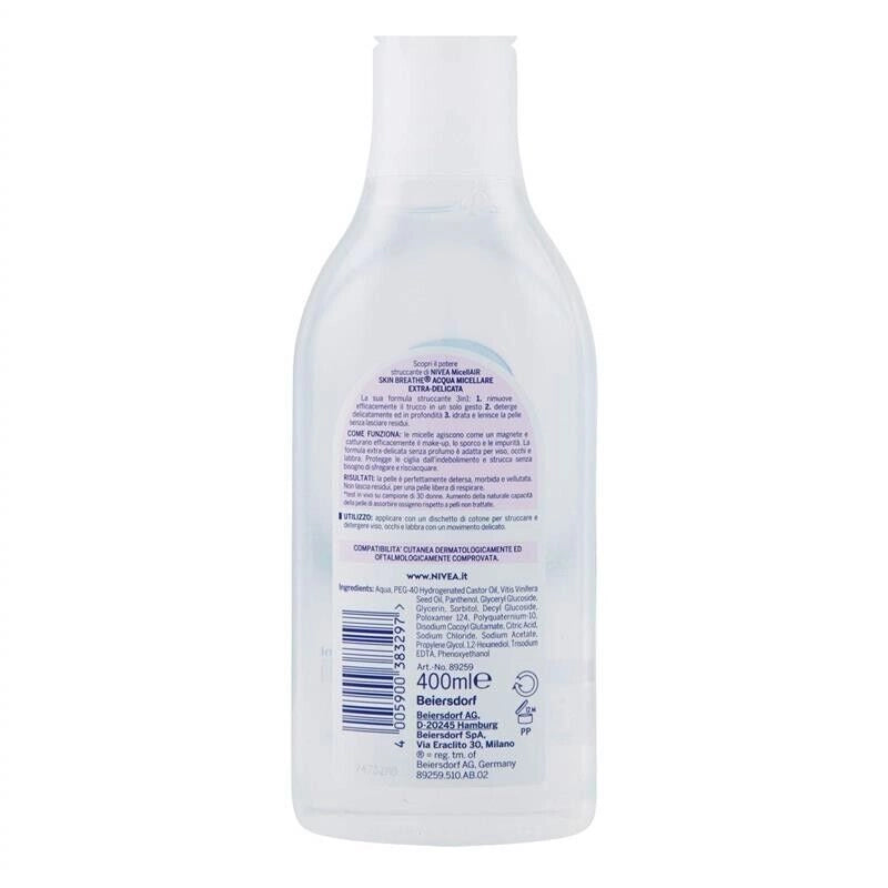 NIVEA ACQUA MICELLARE 400 ML PELLI SENSIBILI