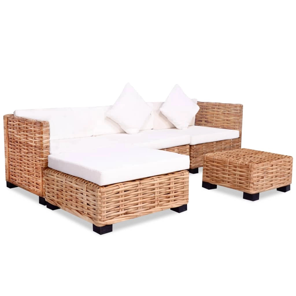 Set di divani in rattan naturale da 14 pezzi 02_0014493