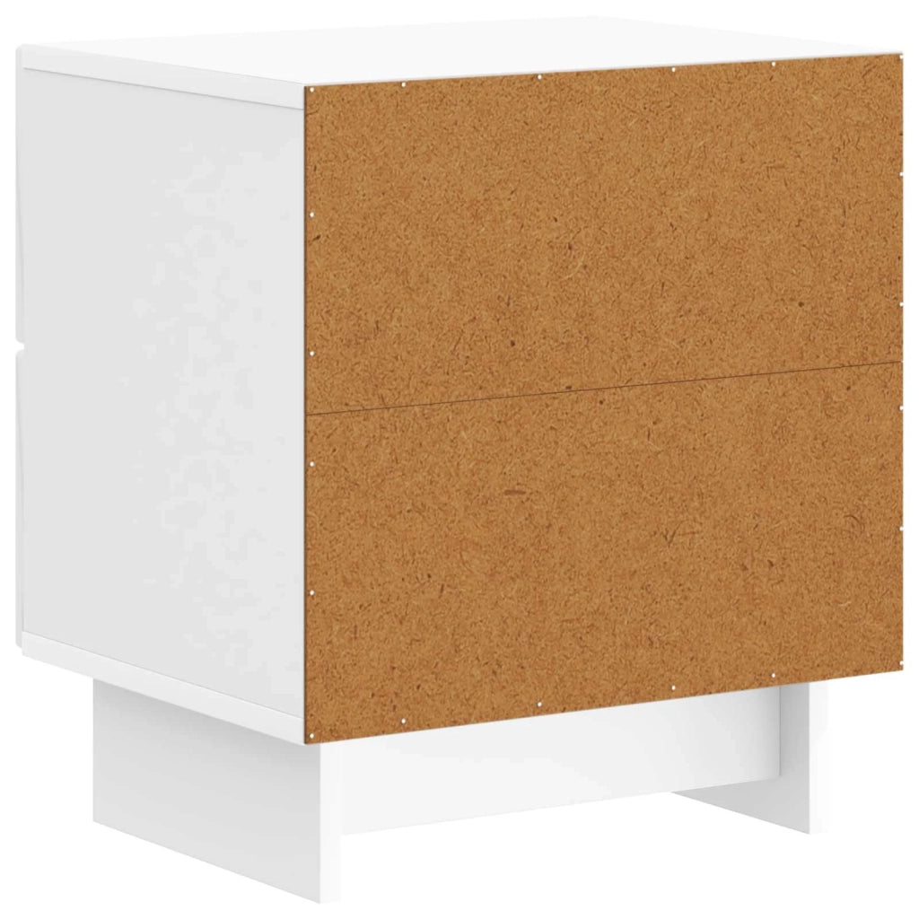 Armadio da Notte con cassetto Bianco Lucido 43 x 34,5 x 47,5 cm 893843