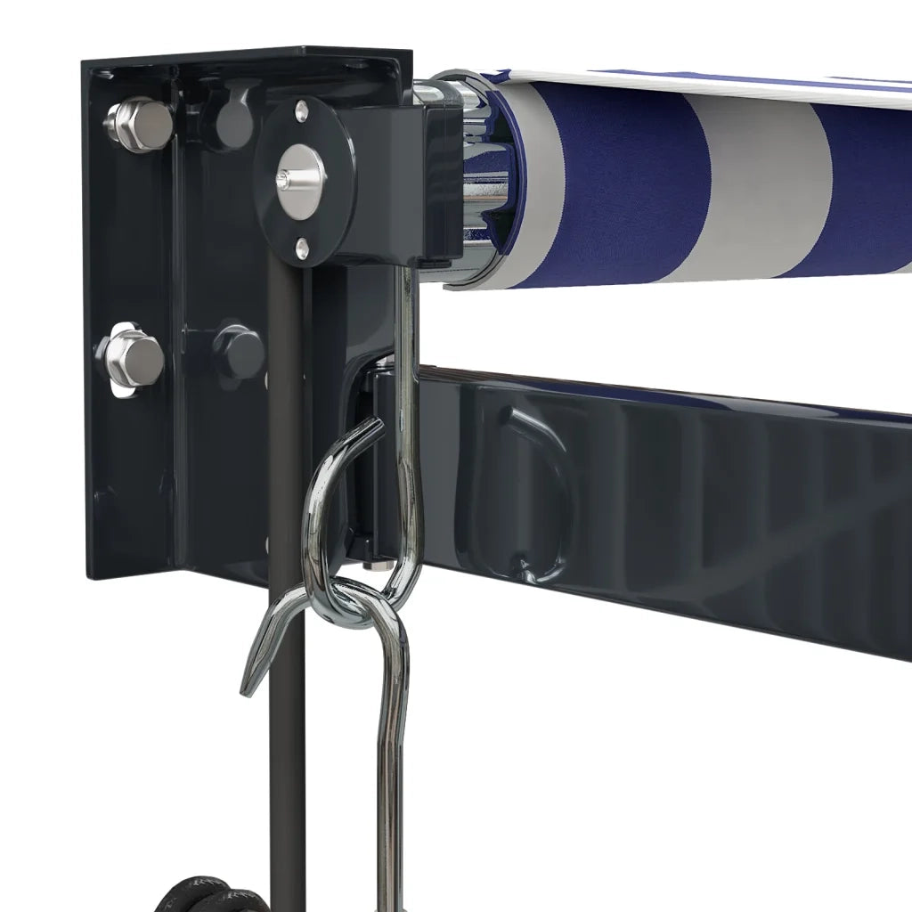 Tenda Sole Automatica Retrattile Blu e Bianca 3x2,5 m 3154496
