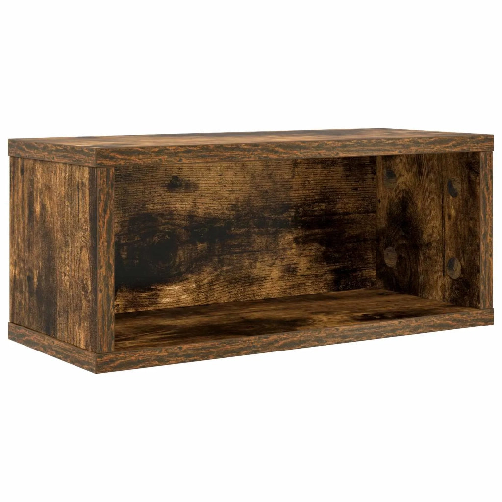 Rack per Stoccaggio CD Rovere Fumo 40 x 17 x 17 cm 8012718