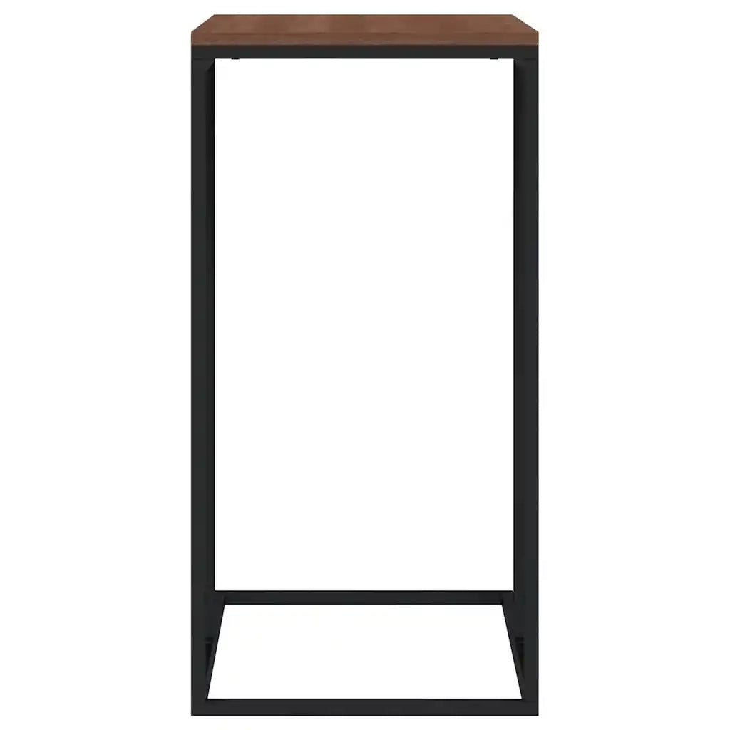 Tavolino da Salotto Nero 40x30x59 cm in Legno Multistrato cod mxl 55212
