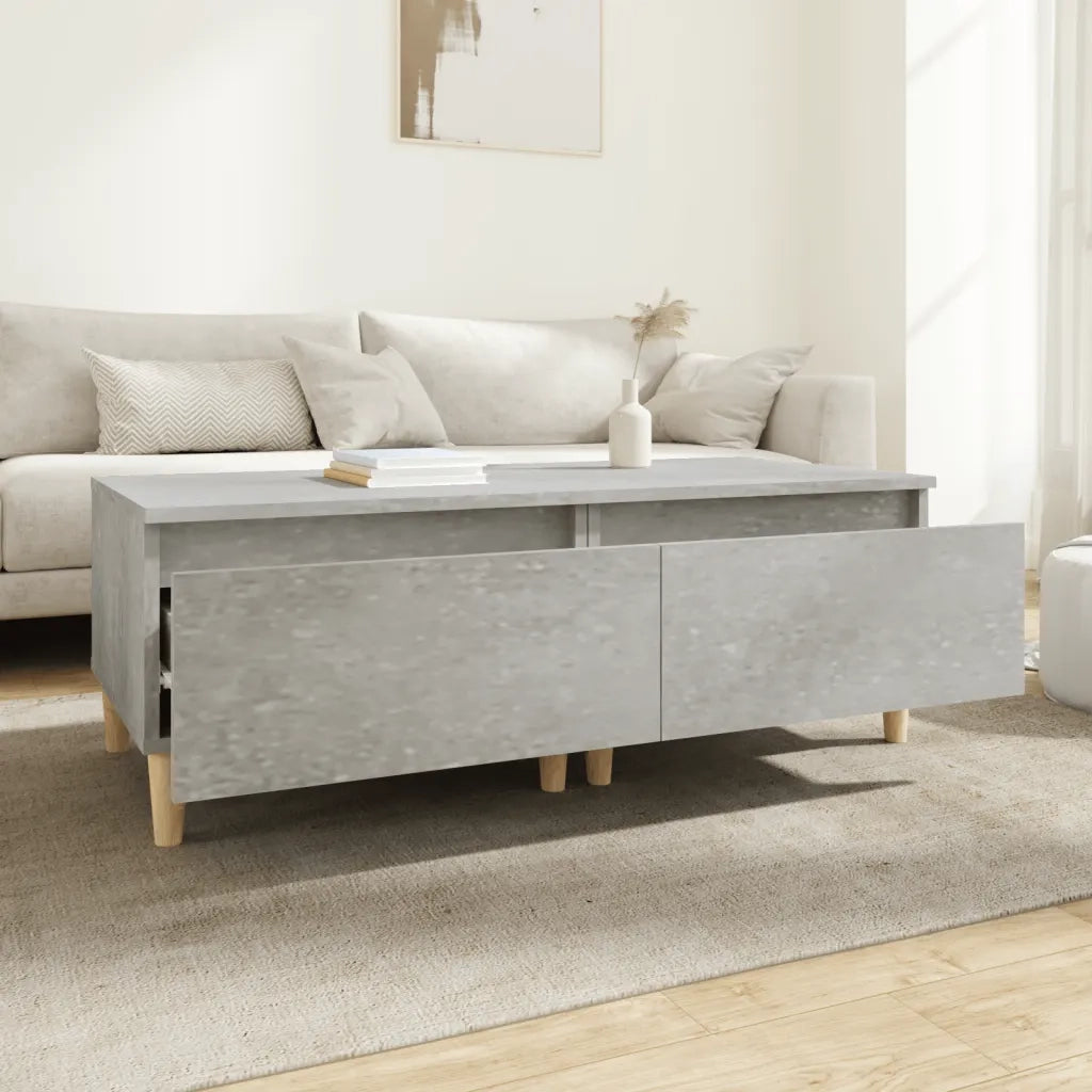 Tavolini 2pz Grigio Cemento 50x46x35 cm in Legno Multistrato 819509