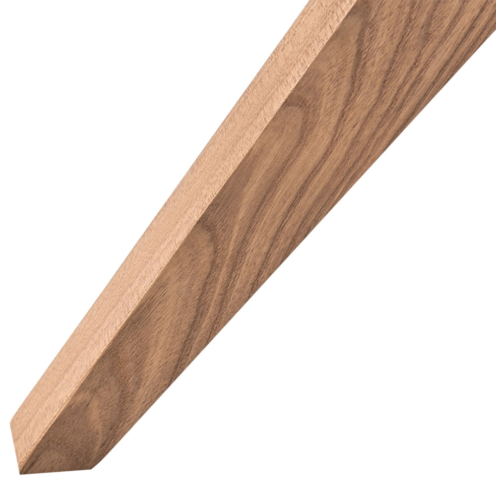 Sedia da pranzo girevole con schienale curvo in ecopelle marrone, stile scandinavo