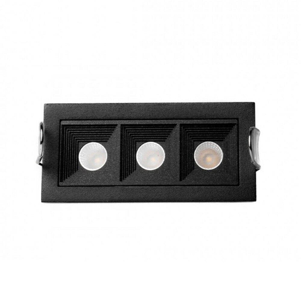 Trade Shop - Faretto Led Incasso 6 W Soffitto Moderno Nero Luce 3000k 4000k 6500k Spot -