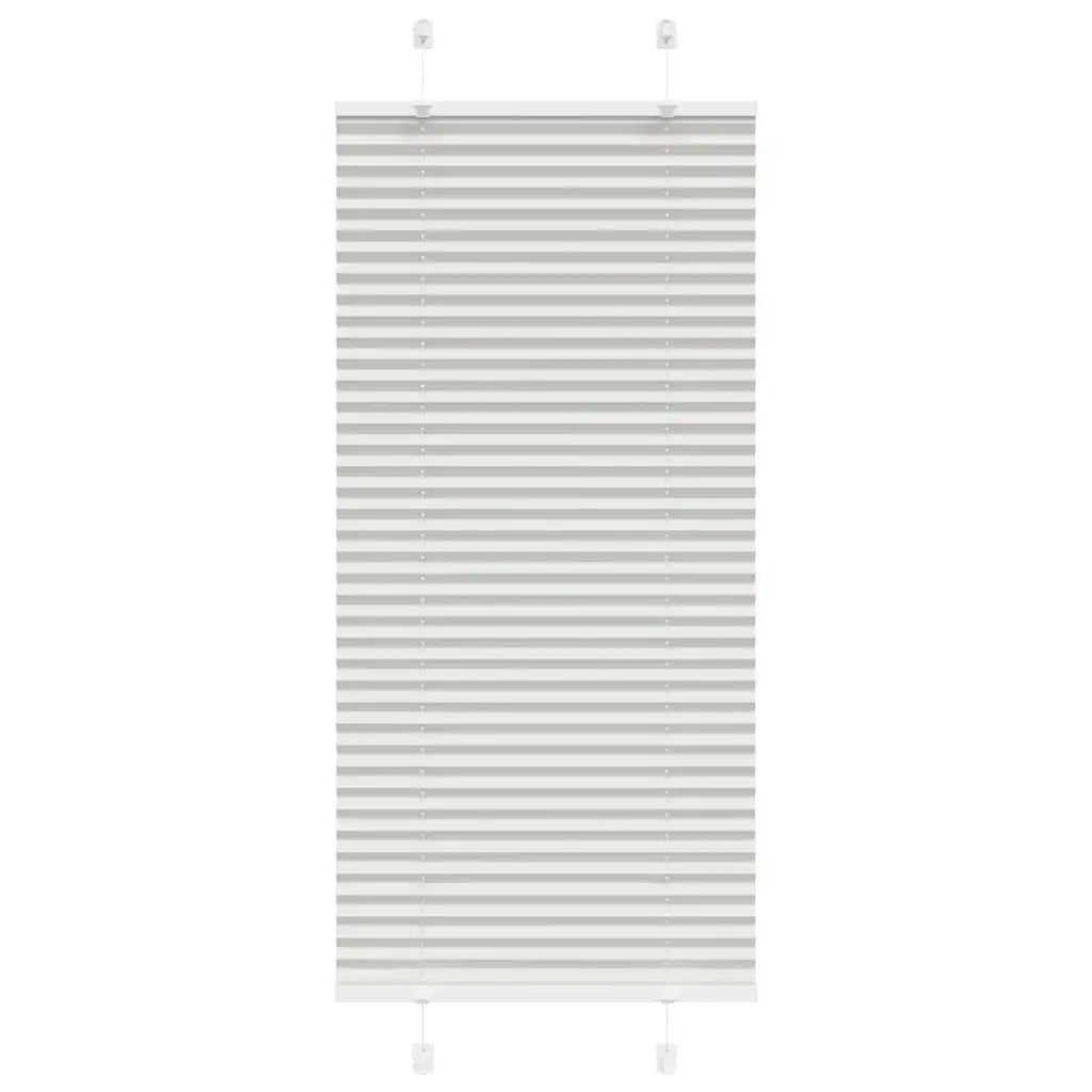 Tenda Plissettata Grigio Chiaro 55x150 cm Larghezza Tessuto