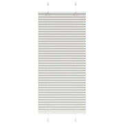 Tenda Plissettata Grigio Chiaro 55x150 cm Larghezza Tessuto