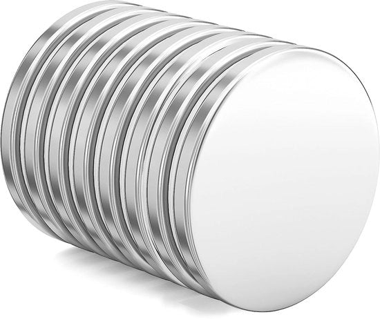 Magneti Neodymium, 20 mm x 2 mm Mini Magneti, Magneti Estremamente Forti per Frigoriferi, Uffici, Progetti Scientifici, Costruzioni e Bricolage, 8 Pezzi (MC20208B)