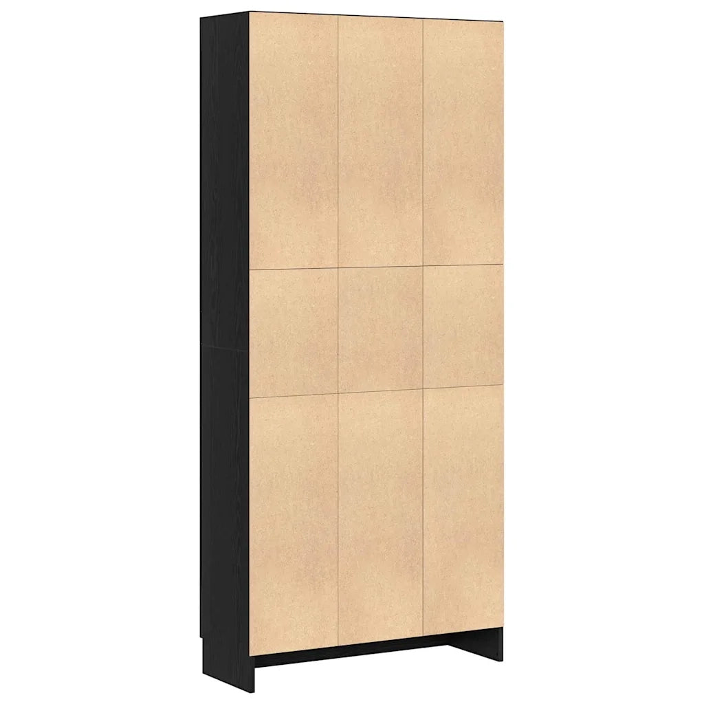 Armadio per Libri Rovere nero 82,5 x 30,5 x 185 cm 3329277
