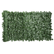 ROTOLO DI SIEPE FINTA PER BALCONE E GIARDINO IN PE CON FOGLIE DI EDERA, 300X100 CM, VERDE SCURO