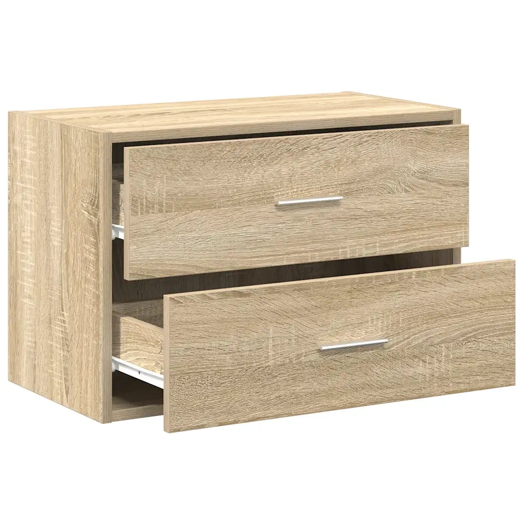 Armadio con 2 Cassetti Rovere Sonoma 60x31x40 cm in Truciolato 858825
