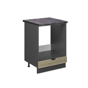 Mobile per forno da incasso Fame-Line Pannello in quercia/Antracite 60 cm, PL Antracite Vicco