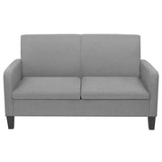 Divano a 2 Posti-Sofa 2 Posti 135x65x76 cm Grigio Chiaro
