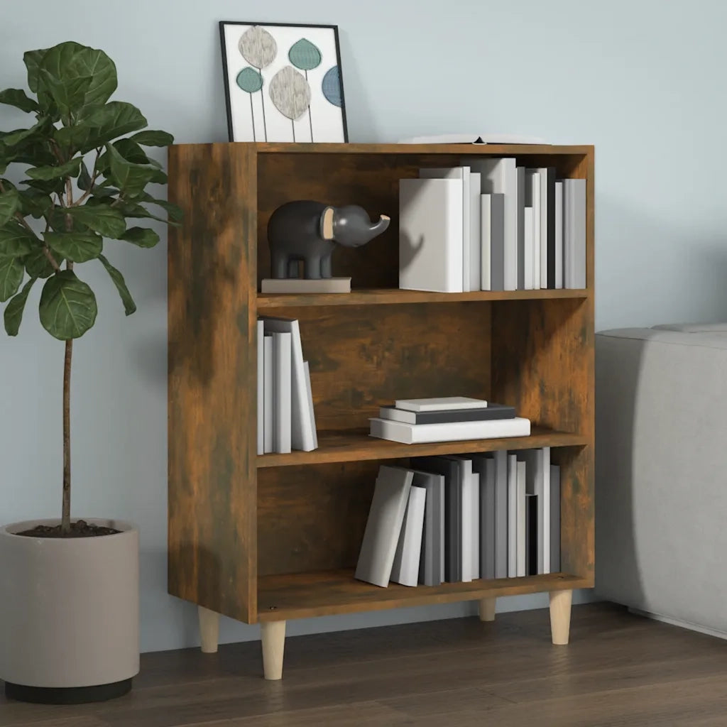 Credenza Rovere Fumo 69,5x32,5x90 cm in Legno Multistrato 817375