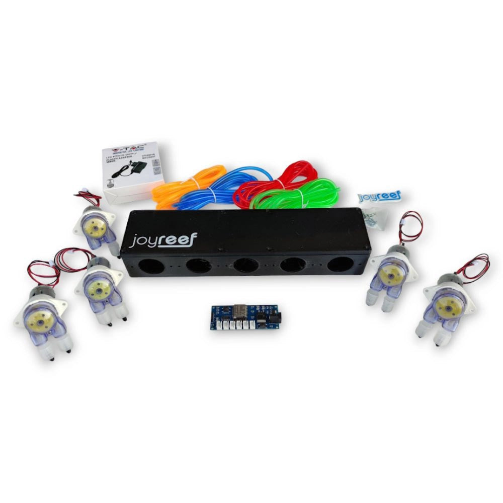 JoyReef Kit Kamoer PRO KFS 5 Testine - pompa dosometrica Wi-Fi a 5 canali