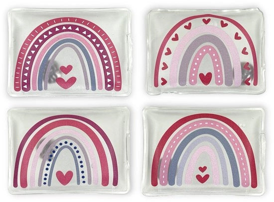 Set di 4 riscaldatori portatili - Riscaldatori di mano - Riscaldatori di dito - Copertura in plastica amichevole per la pelle - Fino a 55 °C di calore