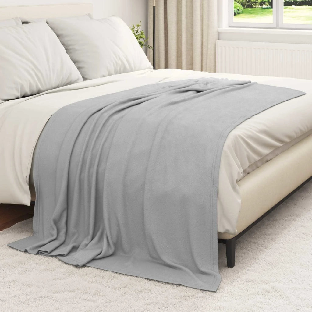 Coperte da Pile 24 pz Grigio 200 x 150 cm Panno