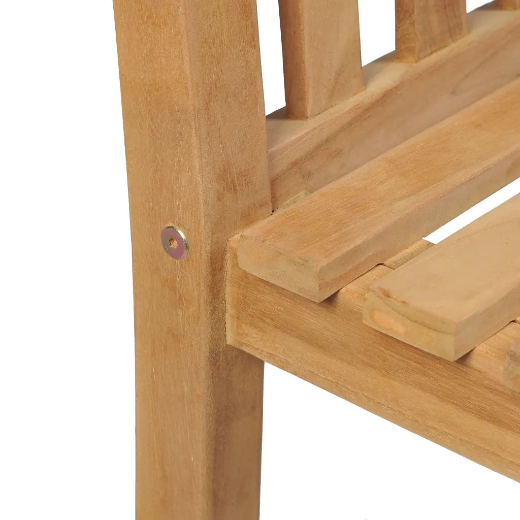 Set da pranzo da giardino 5 pz 160x80 cm in legno massello di teak