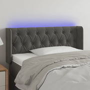 Testiera a LED-Testata con LED Grigio Scuro 103x16x78/88 cm in Velluto 455009