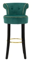 Sgabello Bar Luxy Verde cm 46X48X96