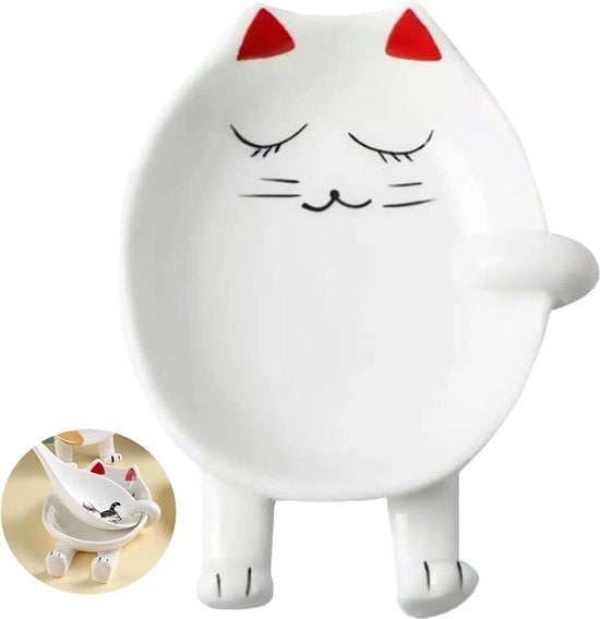 Organizzatore per Cucchiai - Accessorio per Cucina con Motivo di Gatto