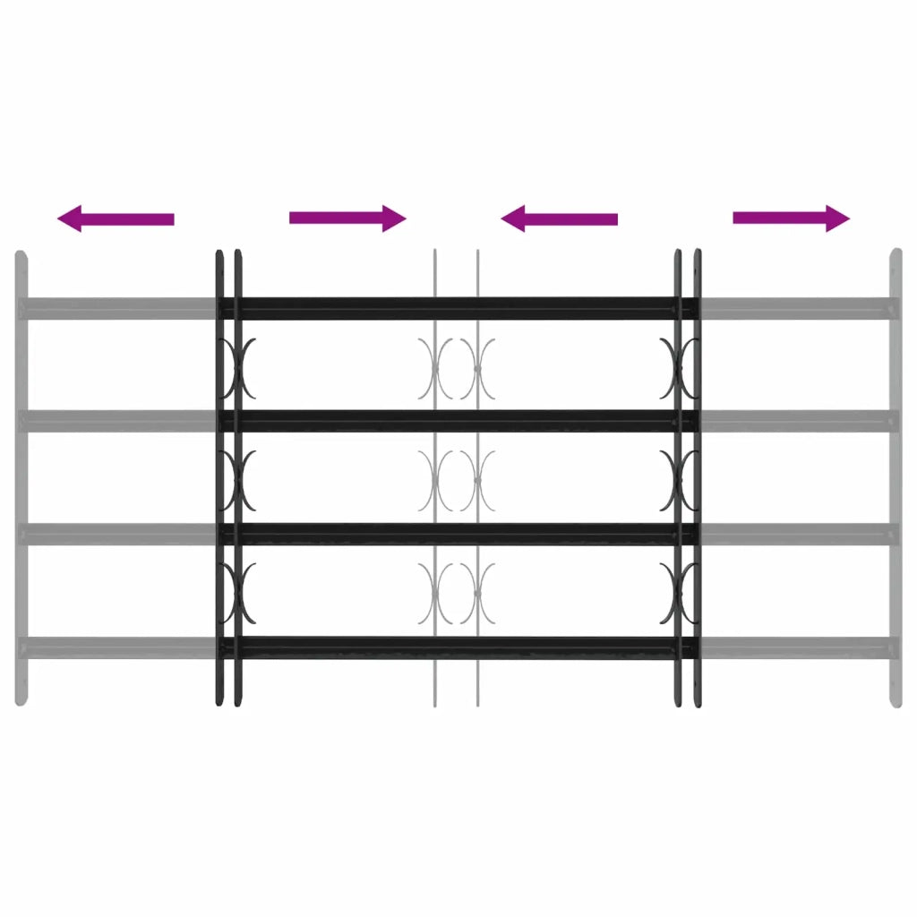 Griglia di sicurezza per finestre con 4 barre trasversali 3 pz CFW9916102