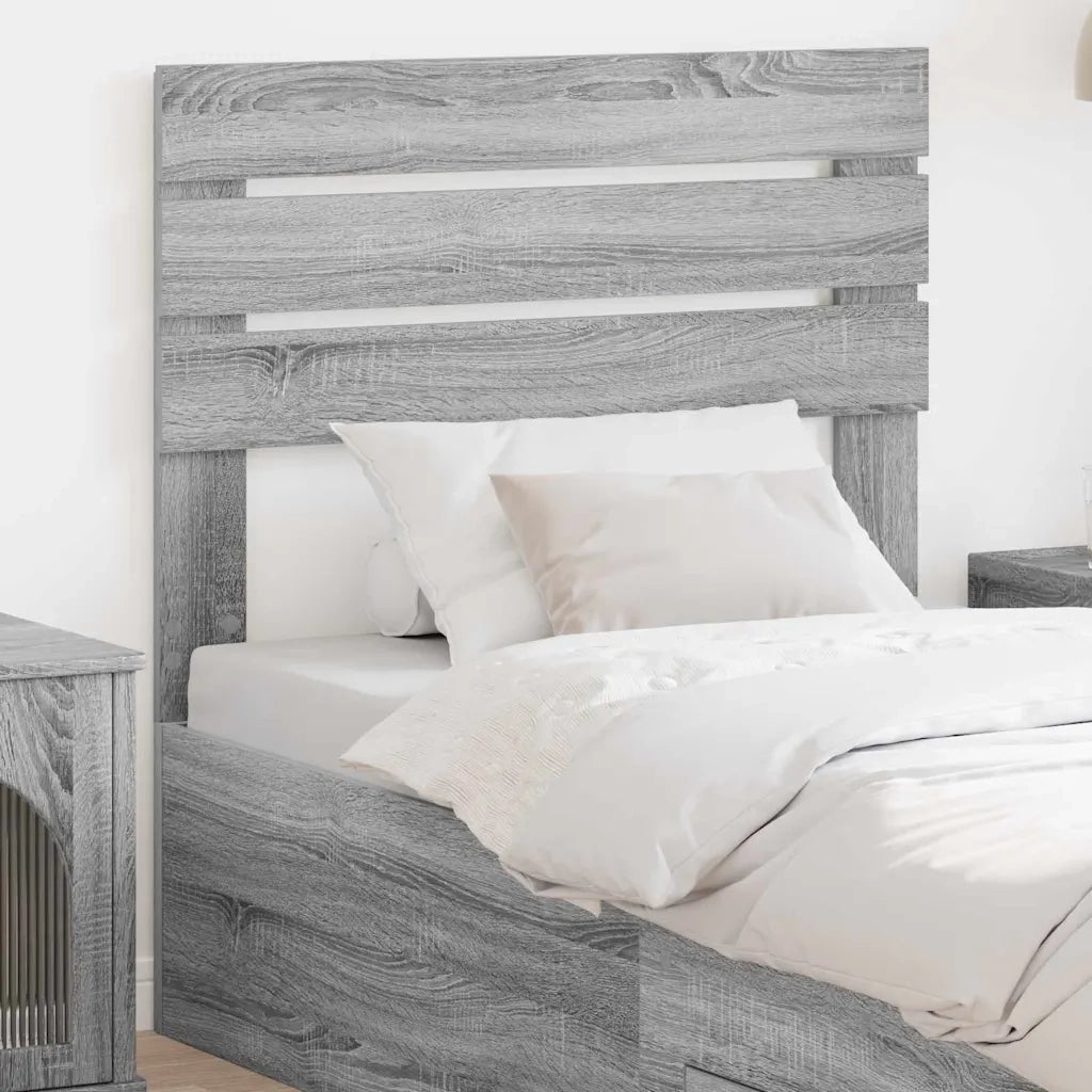 Testiera-Testata-Testiera Decorativa Grigio Sonoma 75 cm Legno multistrato 180645