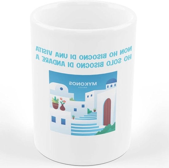 Tazza di Ceramica con Descrizione Comica - Tazza di Compleanno - Comica - Umorismo - AL PRODUCTION MYKONOS