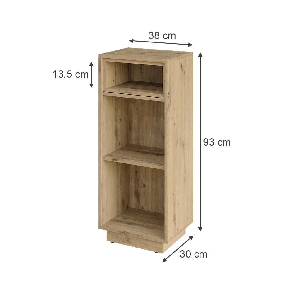 Armadietto bagno medio Beatrice Rovere artigianale 38 x 93 cm Vicco