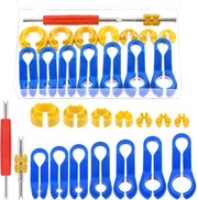 Set di attrezzi per la rimozione della presa del carburante 16 pezzi, compatibile con la maggior parte dei Ford/GM/Chrysler/Mazda, incluso Master attrezzi di connessione rapida 1/4 5/16 3/8 1/2 5/8 3/4 7/8 pollici