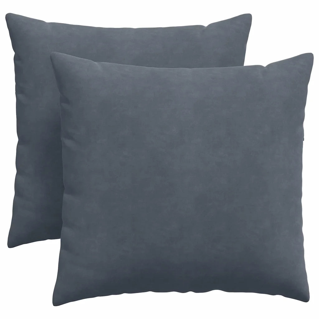 Cuscini da Divano 2 pcs Grigio scuro 45 x 45 cm